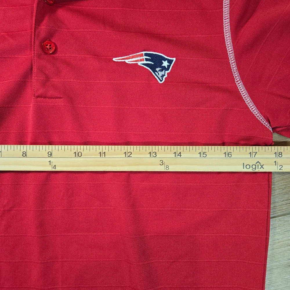 New England Patriots Polo Men’s Small Red Antigua NFL Football Shirt Team Sports - Picture 5 of 6